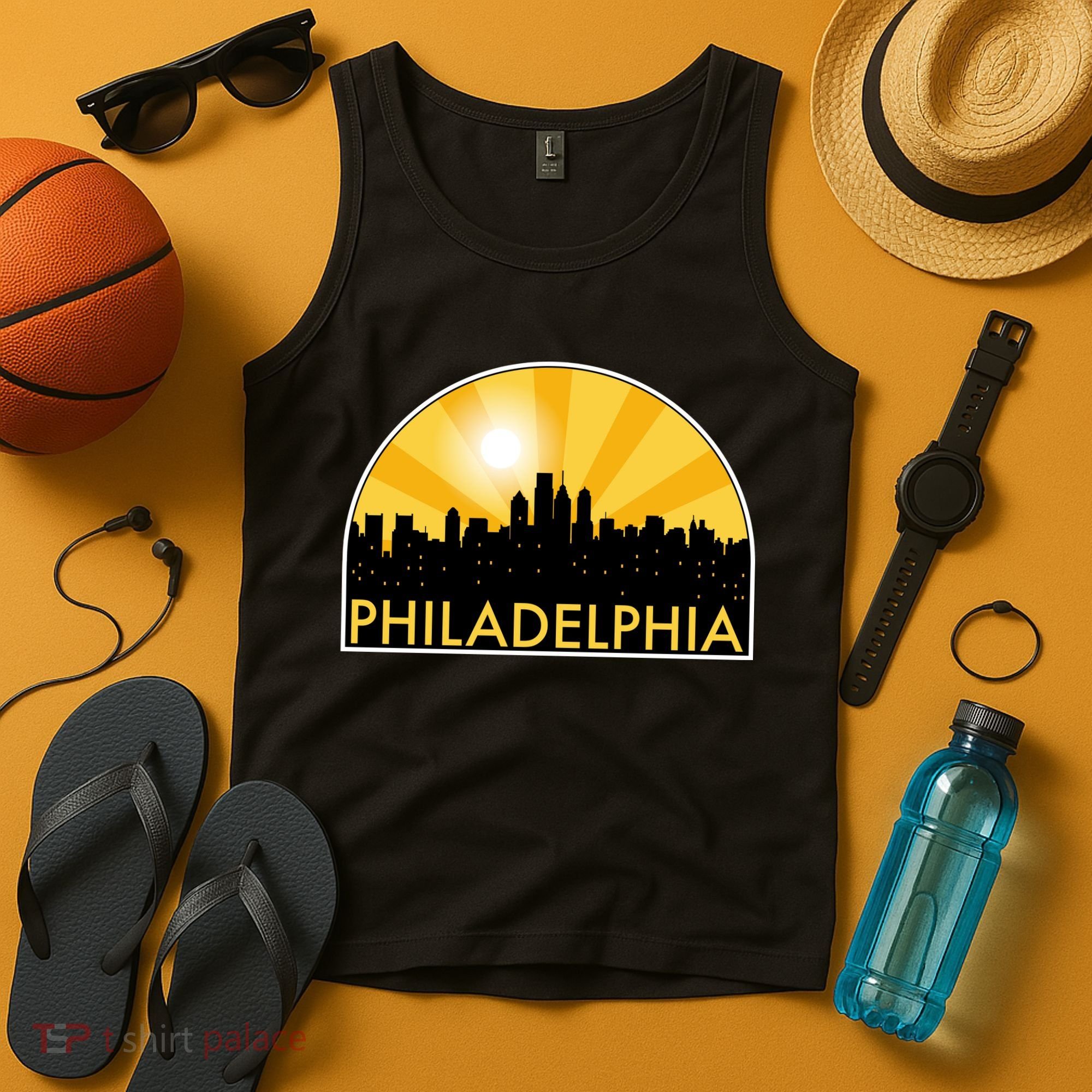 Philadelphia Skyline Burst Tank Top