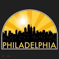 Philadelphia Skyline Burst Golf Towel thumb 3