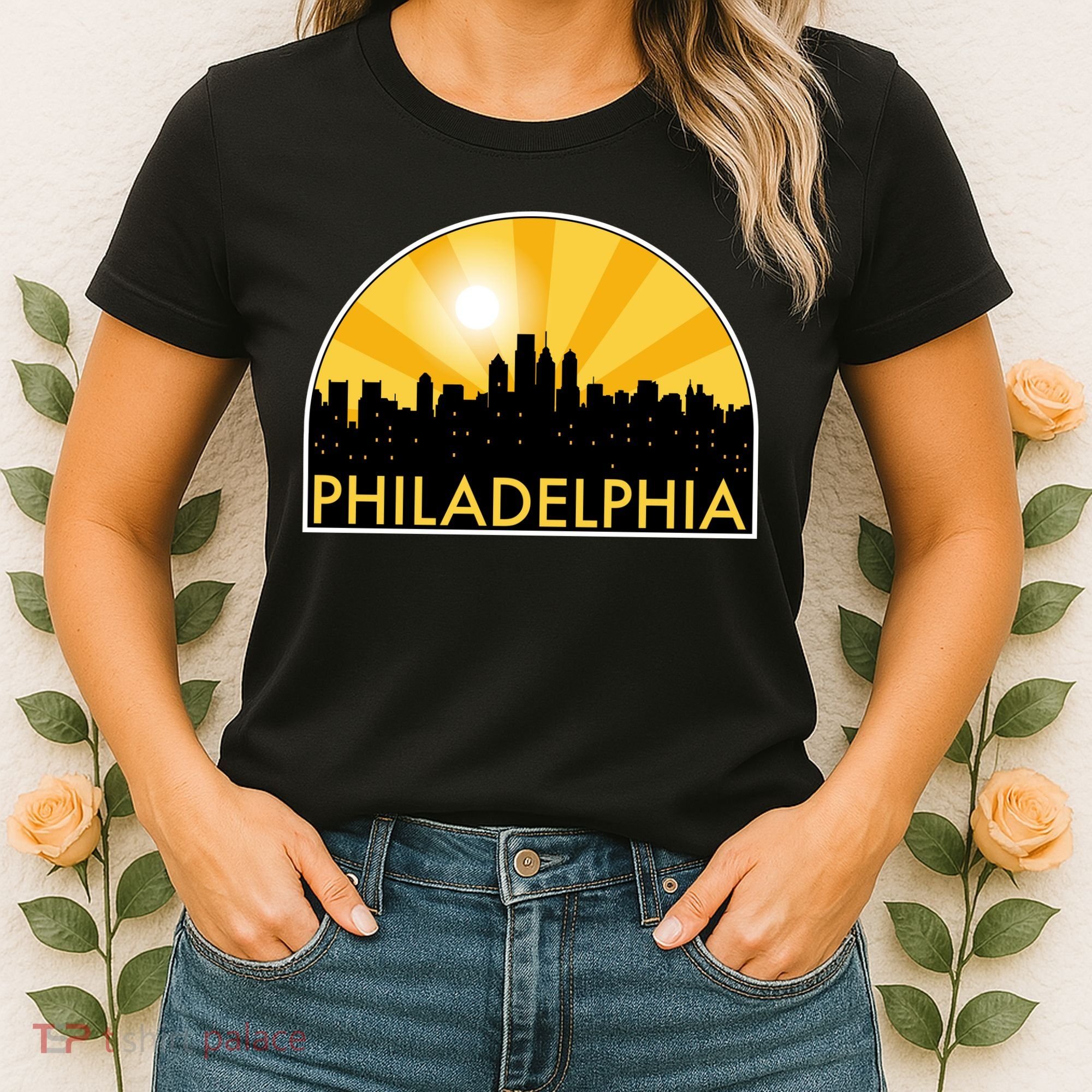 Philadelphia Skyline Burst Women's T-Shirt
