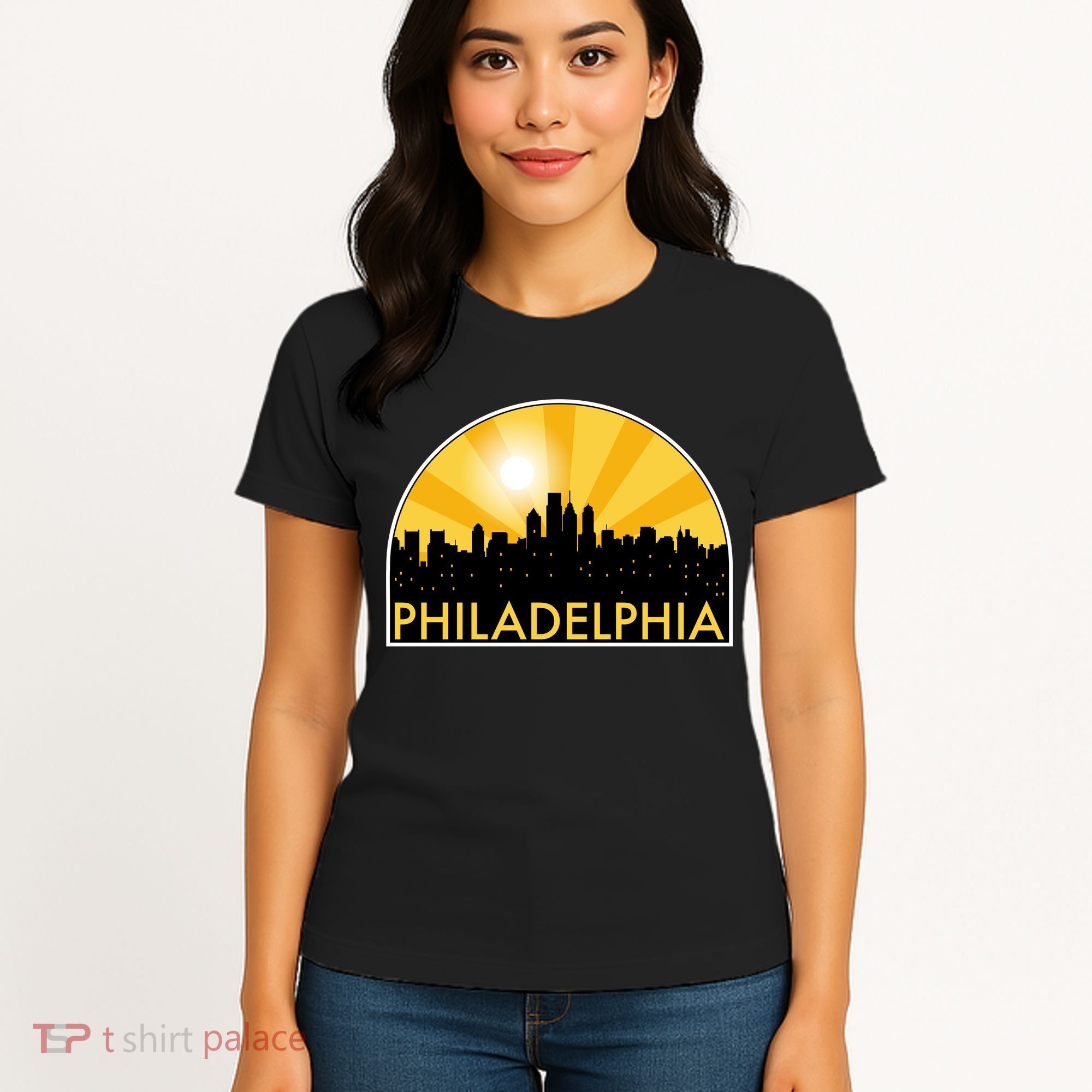 Philadelphia Skyline Burst Women's T-Shirt