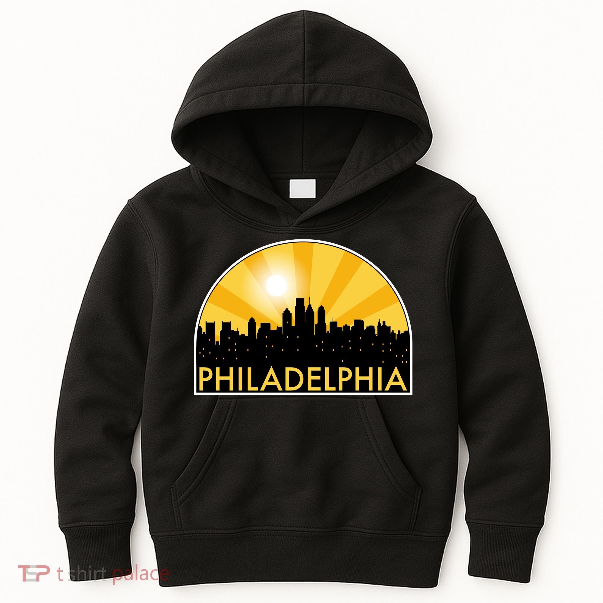 Philadelphia Skyline Burst Kids Hoodie