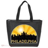 Philadelphia Skyline Burst Tote Bag thumb 0