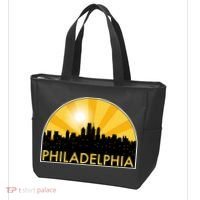 Philadelphia Skyline Burst Tote Bag thumb 3
