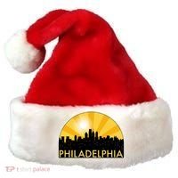 Philadelphia Skyline Burst Santa Hat thumb 0