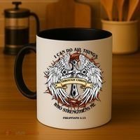 Philippians 4 13 I Can Do All Things Strengthens Me Coffee Mug thumb 4