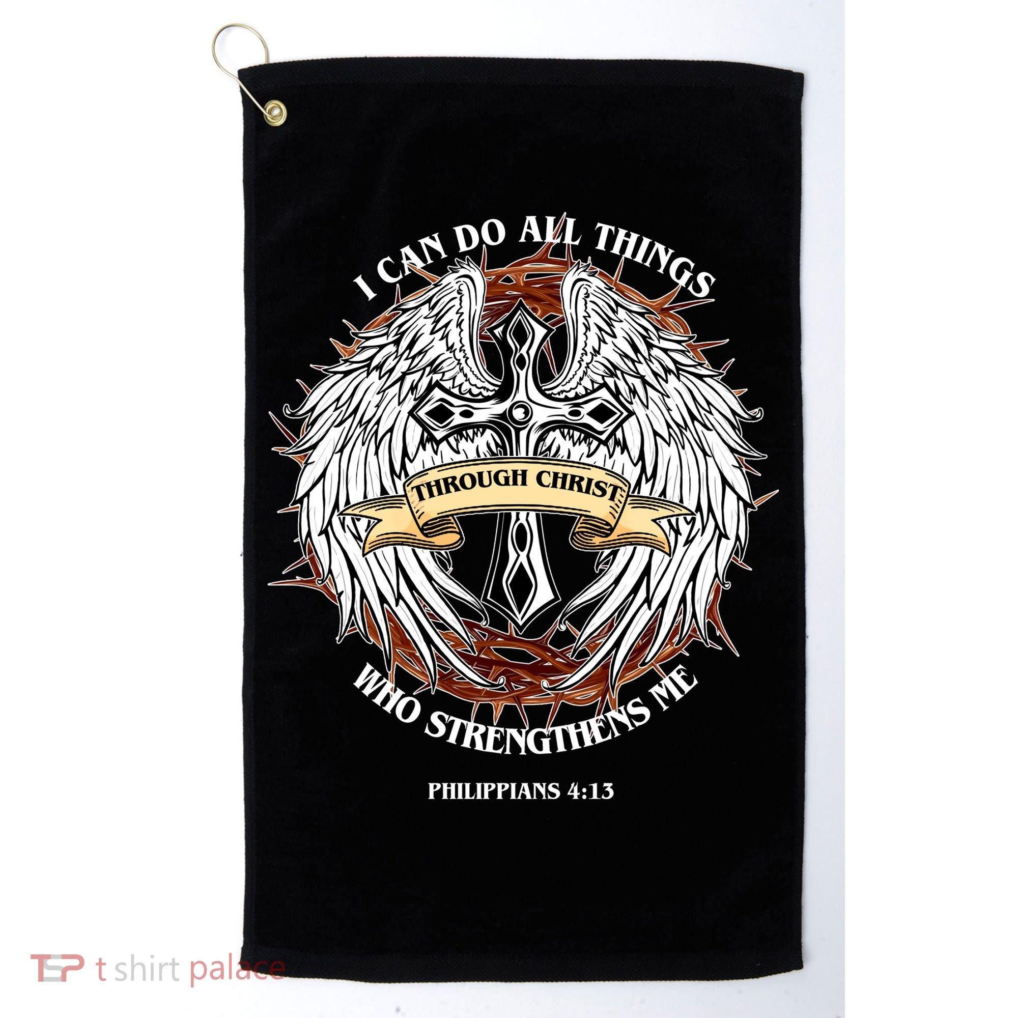 Philippians 4 13 I Can Do All Things Strengthens Me Golf Towel