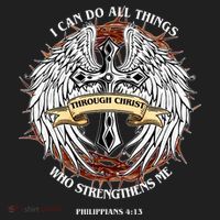 Philippians 4 13 I Can Do All Things Strengthens Me Golf Towel thumb 3