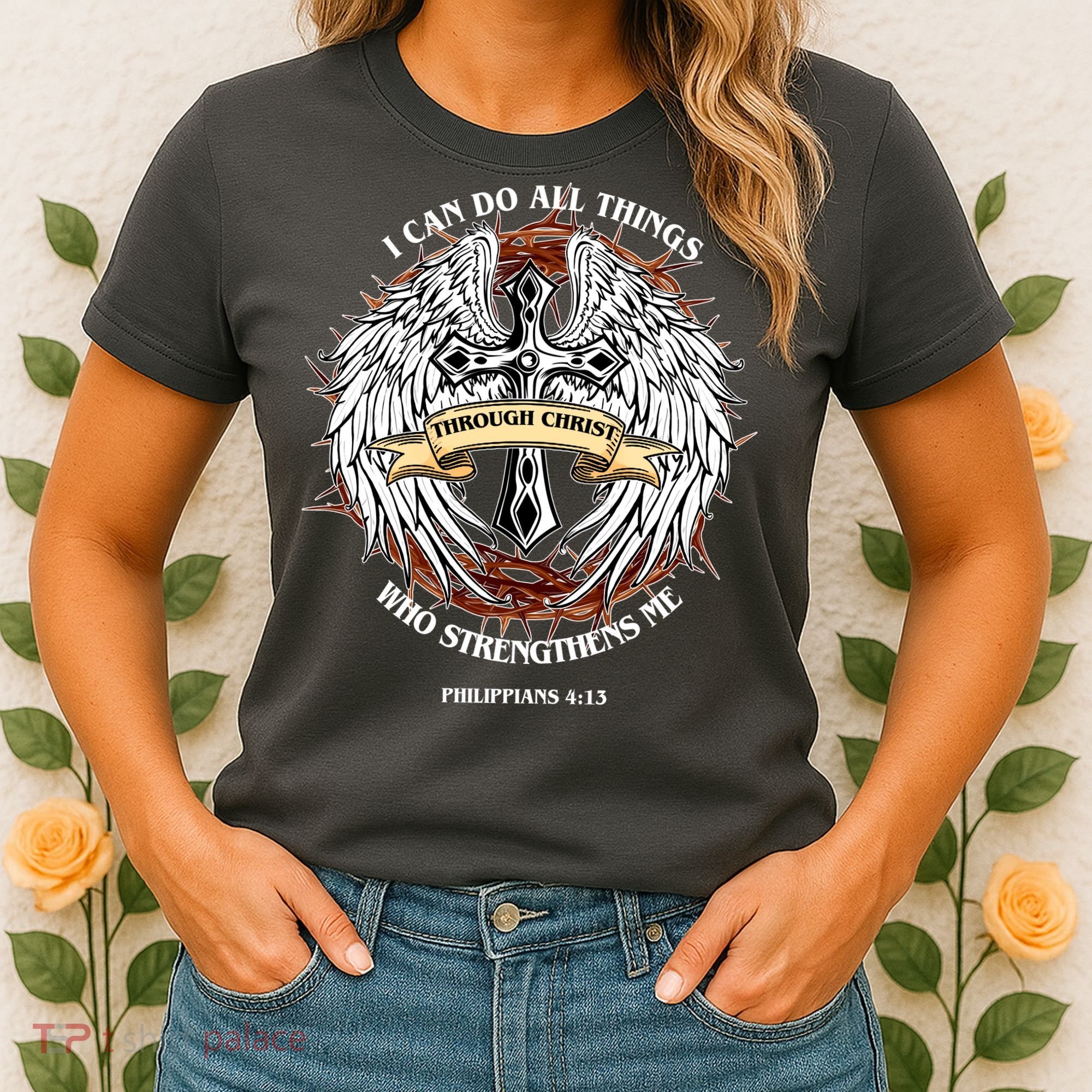Philippians 4 13 I Can Do All Things Strengthens Me Women's T-Shirt