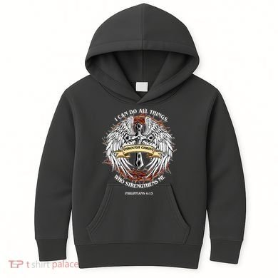 Philippians 4 13 I Can Do All Things Strengthens Me Kids Hoodie