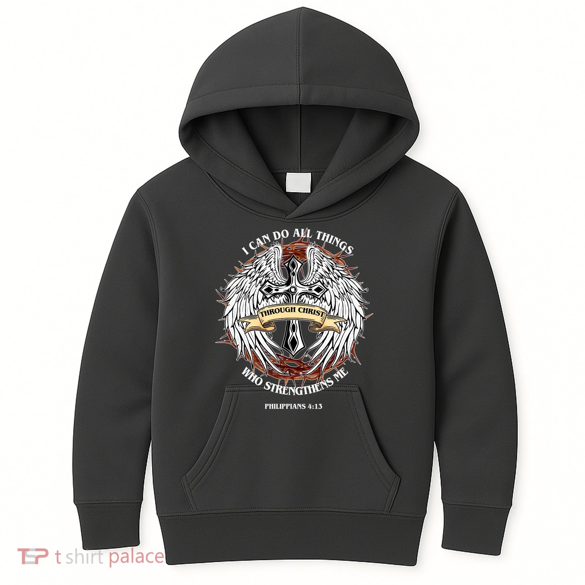 Philippians 4 13 I Can Do All Things Strengthens Me Kids Hoodie