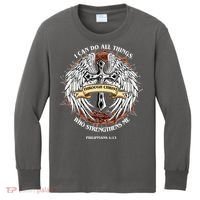 Philippians 4 13 I Can Do All Things Strengthens Me Kids Long Sleeve Shirt thumb 0