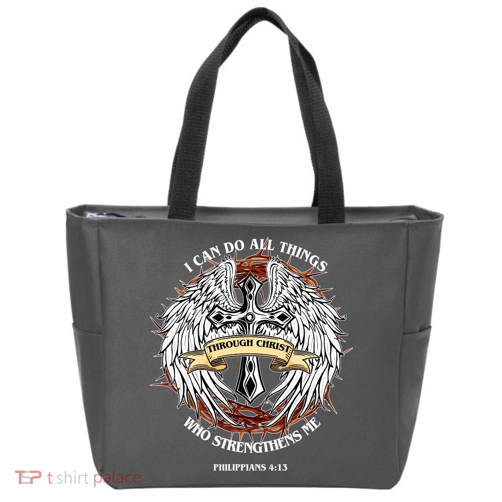 Philippians 4 13 I Can Do All Things Strengthens Me Tote Bag