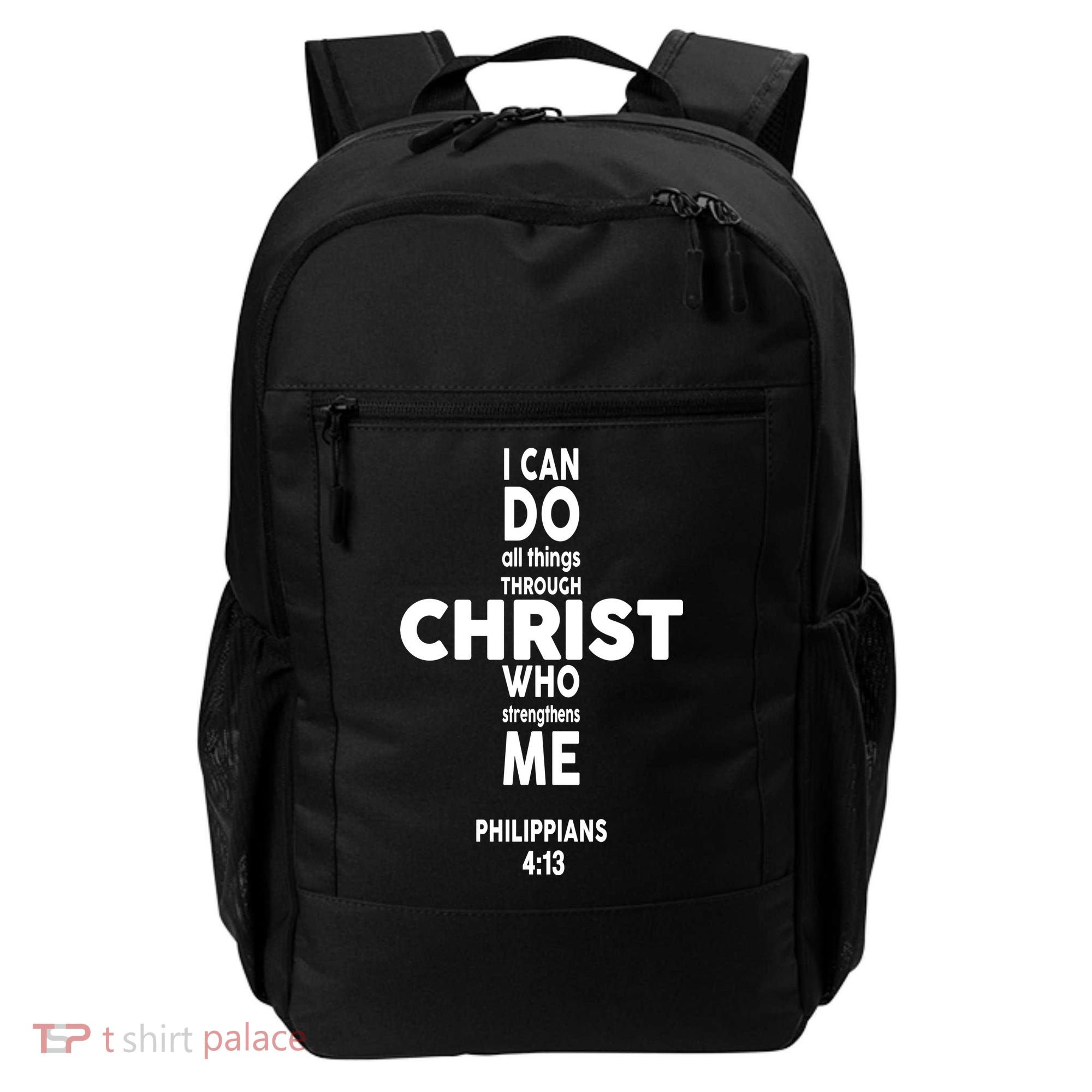 Philippians 4:13 I Can Do All Thing Through Christ Backpack