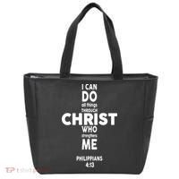 Philippians 4:13 I Can Do All Thing Through Christ Tote Bag thumb 0