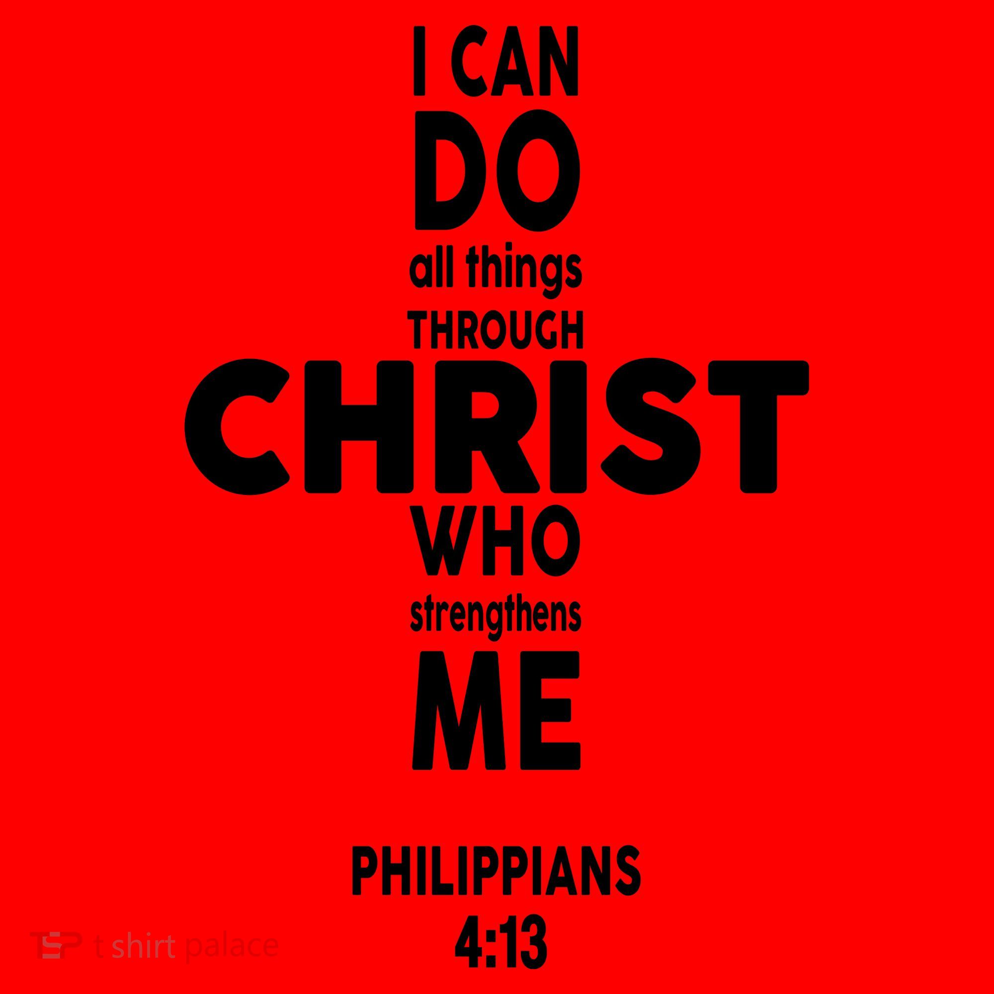 Philippians 4:13 I Can Do All Thing Through Christ Santa Hat