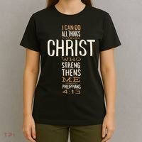 Philippians Bible Quote Cross T-Shirt thumb 4