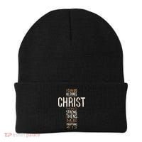 Philippians Bible Quote Cross Beanie thumb 0