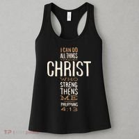 Philippians Bible Quote Cross Women's Tank Top thumb 3