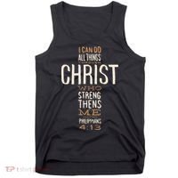 Philippians Bible Quote Cross Tank Top thumb 0