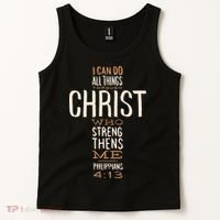Philippians Bible Quote Cross Tank Top thumb 2
