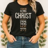 Philippians Bible Quote Cross Women's T-Shirt thumb 2