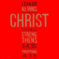 Philippians Bible Quote Cross Santa Hat thumb 1