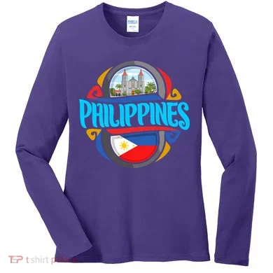 Philippines Women's Long Sleeve Shirt