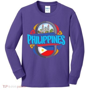 Philippines Kids Long Sleeve Shirt