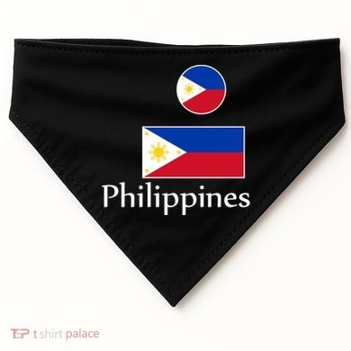 Philippines Flag USA-Made Doggie Bandana