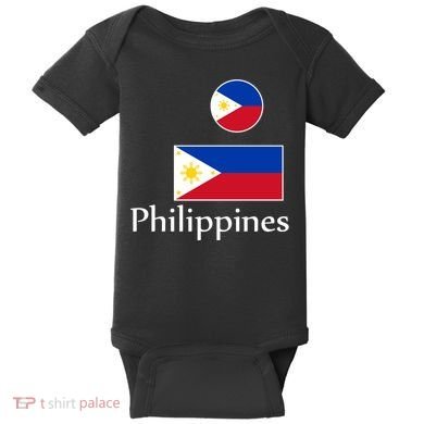 Philippines Flag Baby Bodysuit