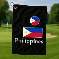 Philippines Flag Golf Towel thumb 1
