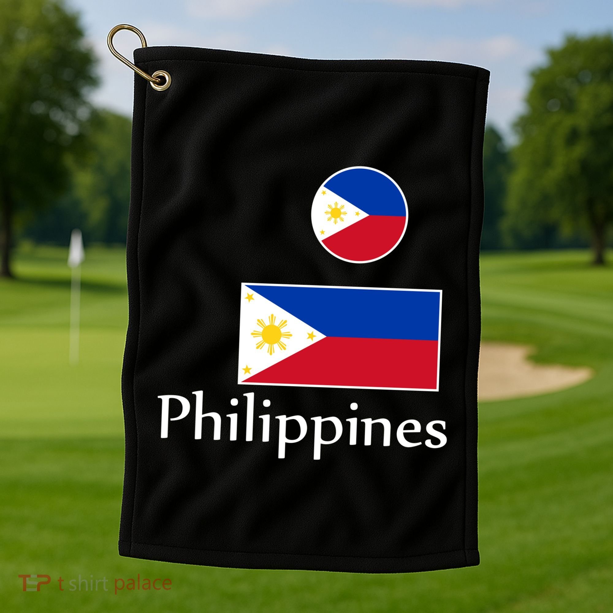Philippines Flag Golf Towel