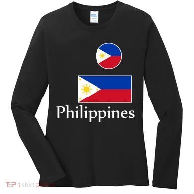 Philippines Flag Women's Long Sleeve Shirt