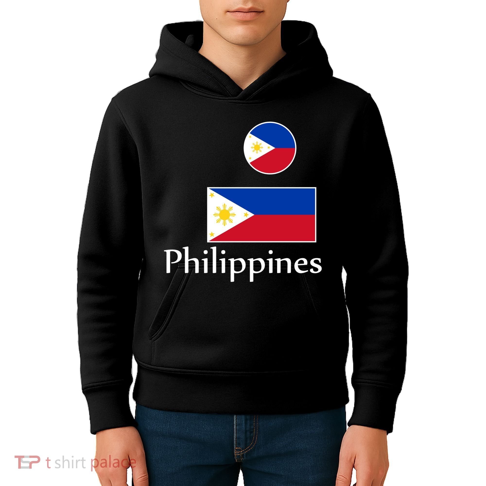 Philippines Flag Kids Hoodie