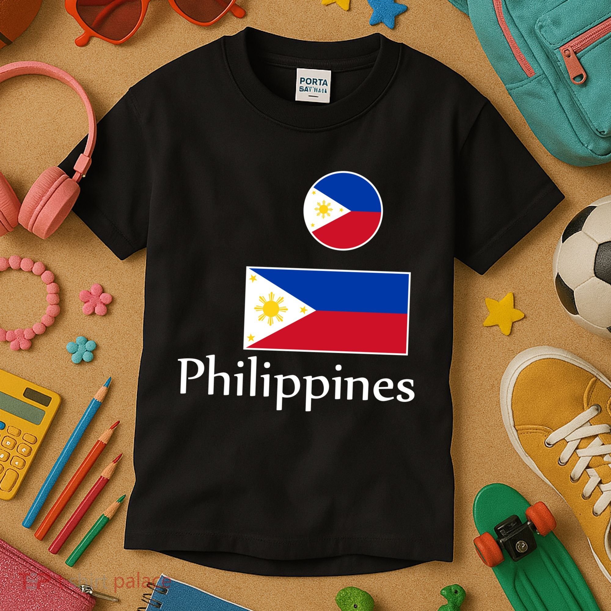 Philippines Flag Kids T-Shirt