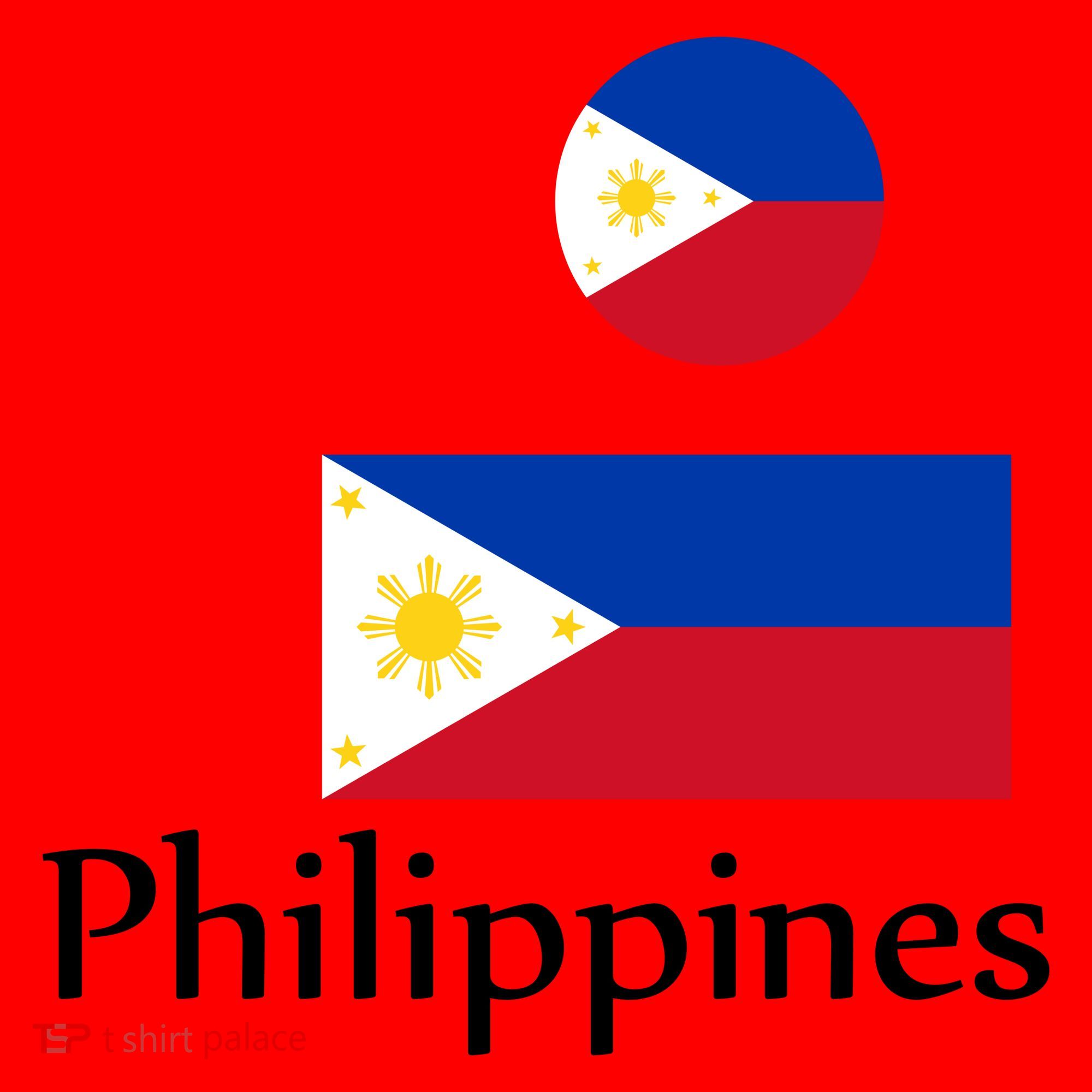 Philippines Flag Santa Hat