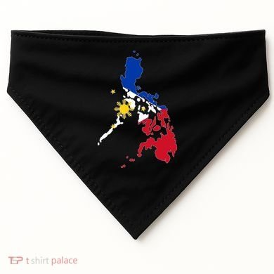 Philippines Map Flag USA-Made Doggie Bandana