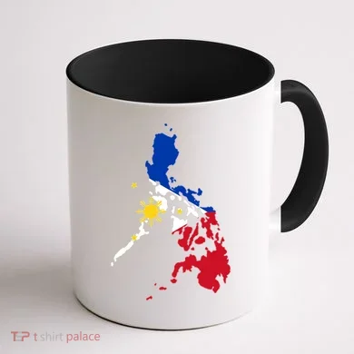 Philippines Map Flag Coffee Mug back