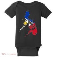 Philippines Map Flag Baby Bodysuit thumb 0