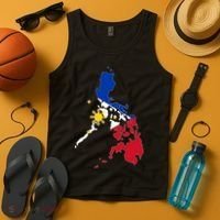 Philippines Map Flag Tank Top thumb 4