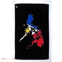 Philippines Map Flag Golf Towel thumb 0