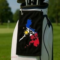 Philippines Map Flag Golf Towel thumb 2