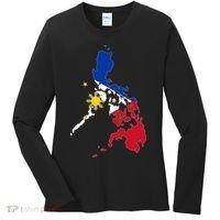 Philippines Map Flag Women's Long Sleeve Shirt thumb 0