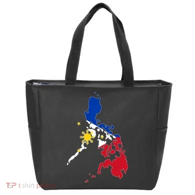 Philippines Map Flag Tote Bag
