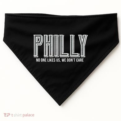 Philly Fan No One Likes Us We Don't Care USA-Made Doggie Bandana