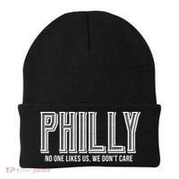 Philly Fan No One Likes Us We Don't Care Beanie thumb 0
