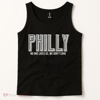 Philly Fan No One Likes Us We Don't Care Tank Top thumb 2