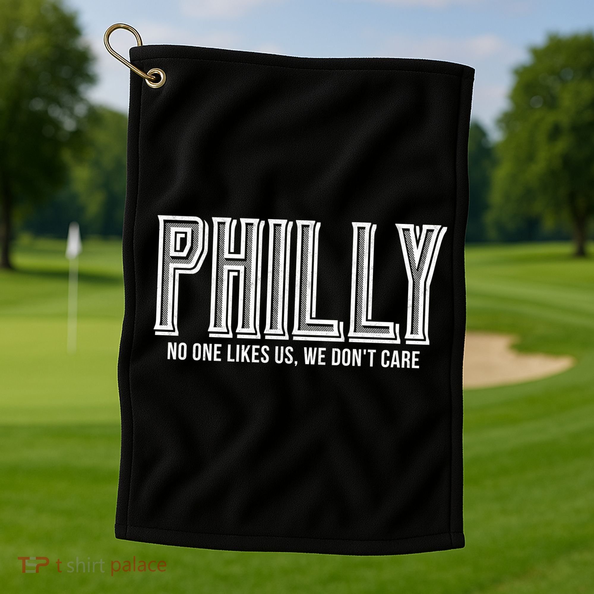 Philly Fan No One Likes Us We Don't Care Golf Towel