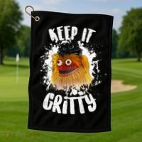 Philly Keep it Gritty Hockey Mascot Golf Towel thumb 1