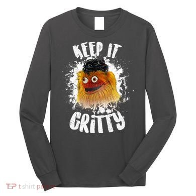 Philly Keep it Gritty Hockey Mascot Long Sleeve Shirt